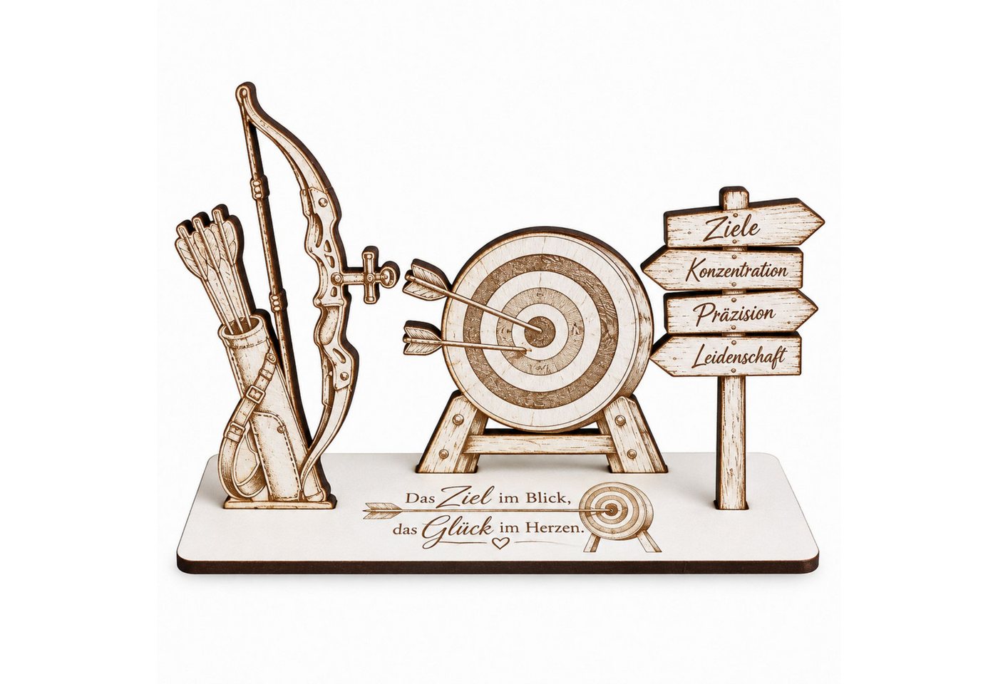 Dekolando Geschenkkarte Bogenschießen Geldgeschenk Geschenk für Bogenschützen 14x10cm