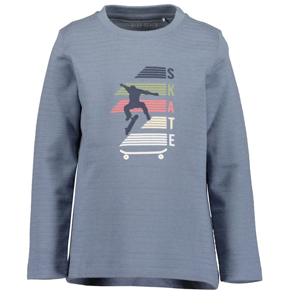 Langarmshirt Blue Seven Jungen Langarmshirt T-Shirt Langarm Skate mittelblau