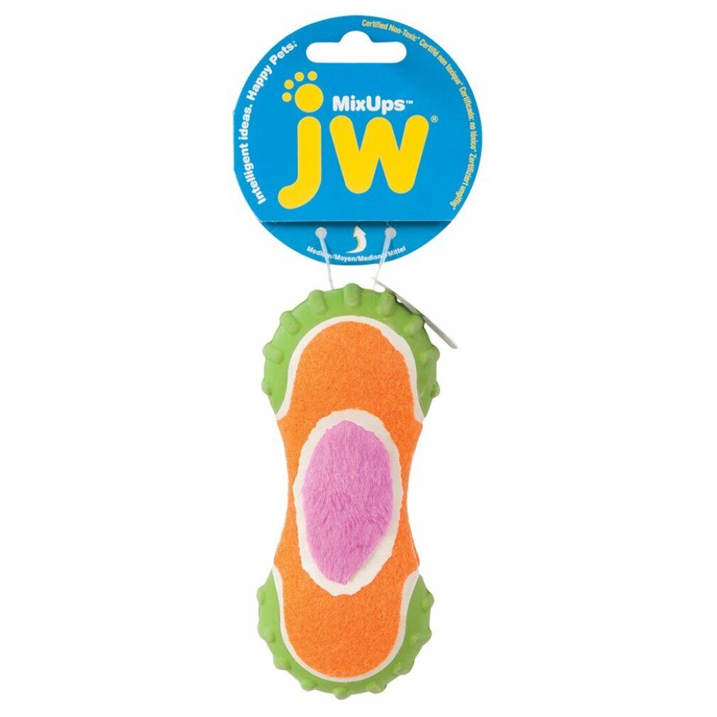 JW Pet Tierball M Ribbed 14 Barbell Mixups cm JW