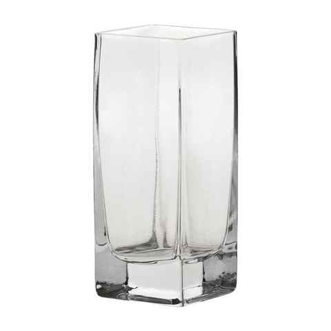 matches21 HOME & HOBBY Blumentopf Vase Glas Glasvase Blumenvase hoch eckig 15cm (1 St)