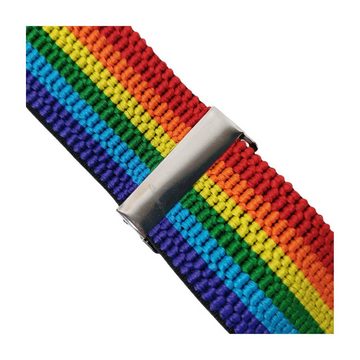 Ware aus aller Welt Hosenträger Regenbogen Farben starke Y Hosenträger 40 mm breit starke Krallenclips starke Krallenclips