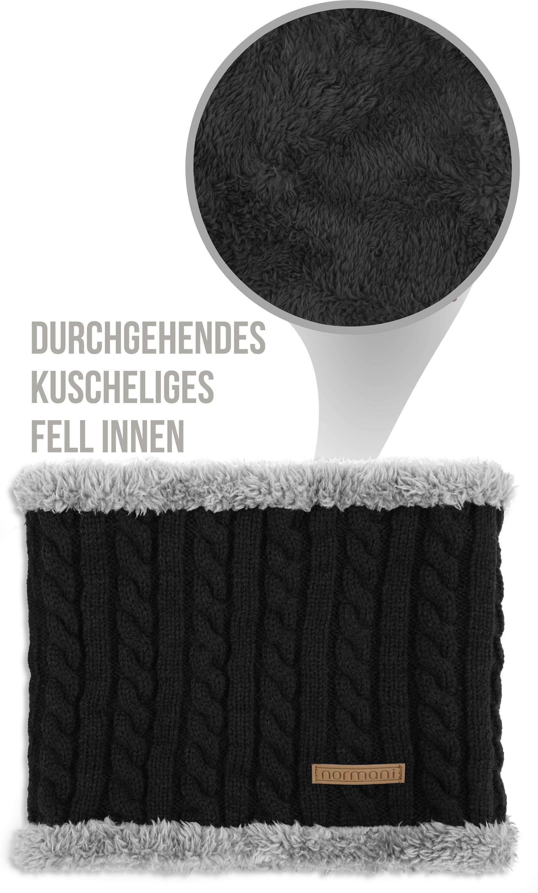 normani Wollschal Winter-Fellschal Kebili, Winterschal Schlauchschal für Damen und Herren