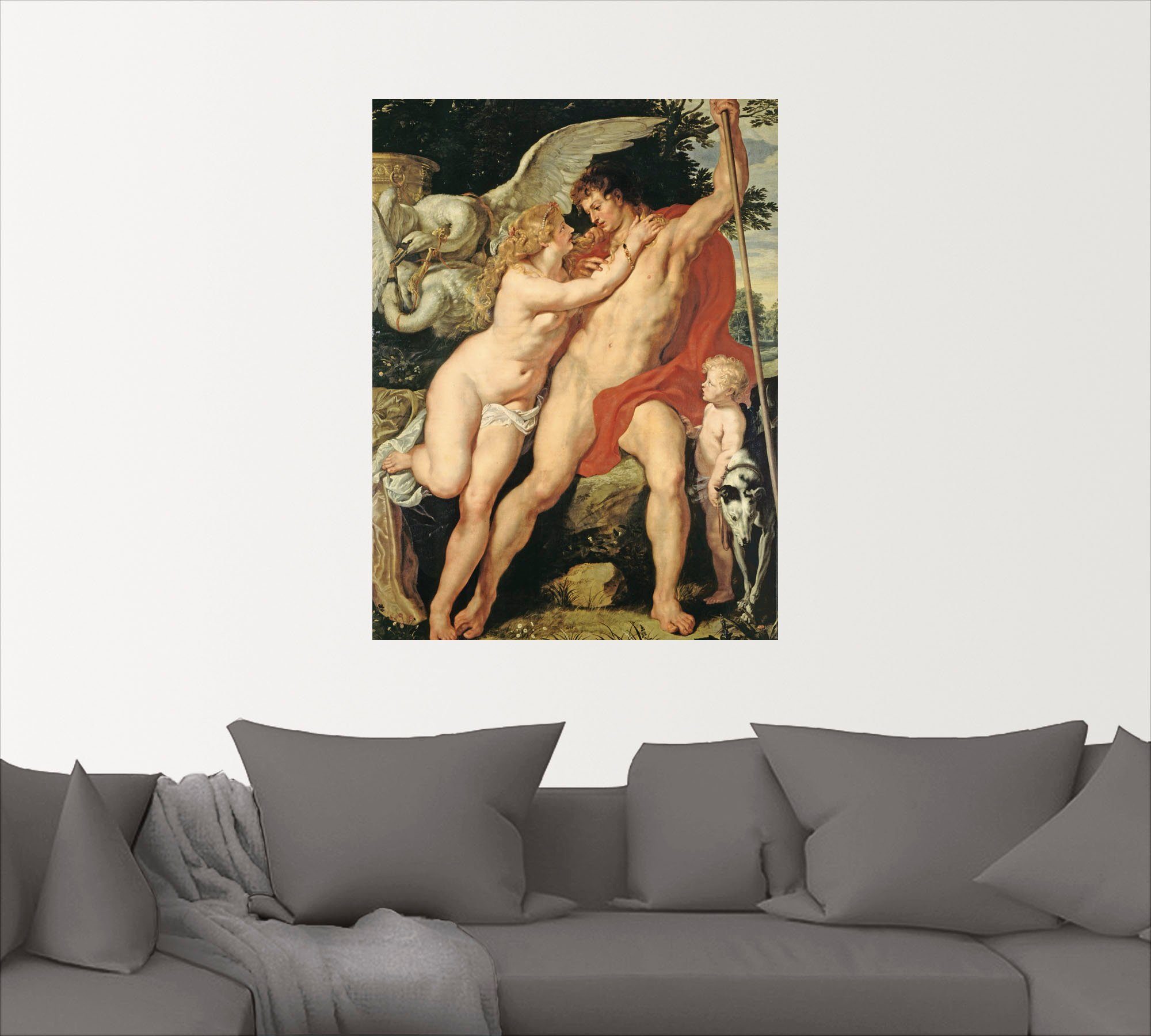 Adonis. in Wandbild 1610, Poster und St), Paar versch. Größen (1 oder Venus Leinwandbild, Um als Artland Wandaufkleber