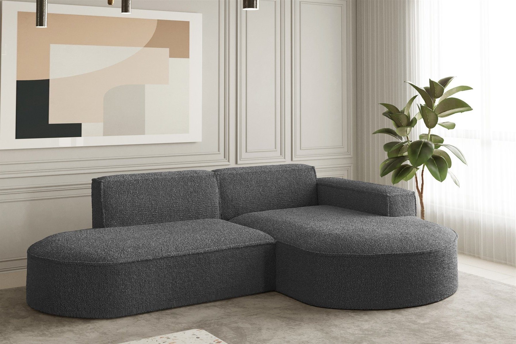 Fun Möbel Ecksofa Ecksofa Designersofa PALMA günstig online kaufen