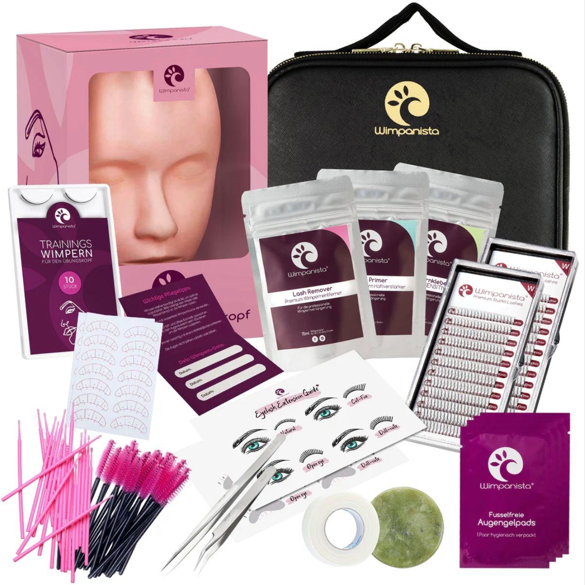 Einzelwimpern Wimpernverlängerung Set Fächer Ausbildung
