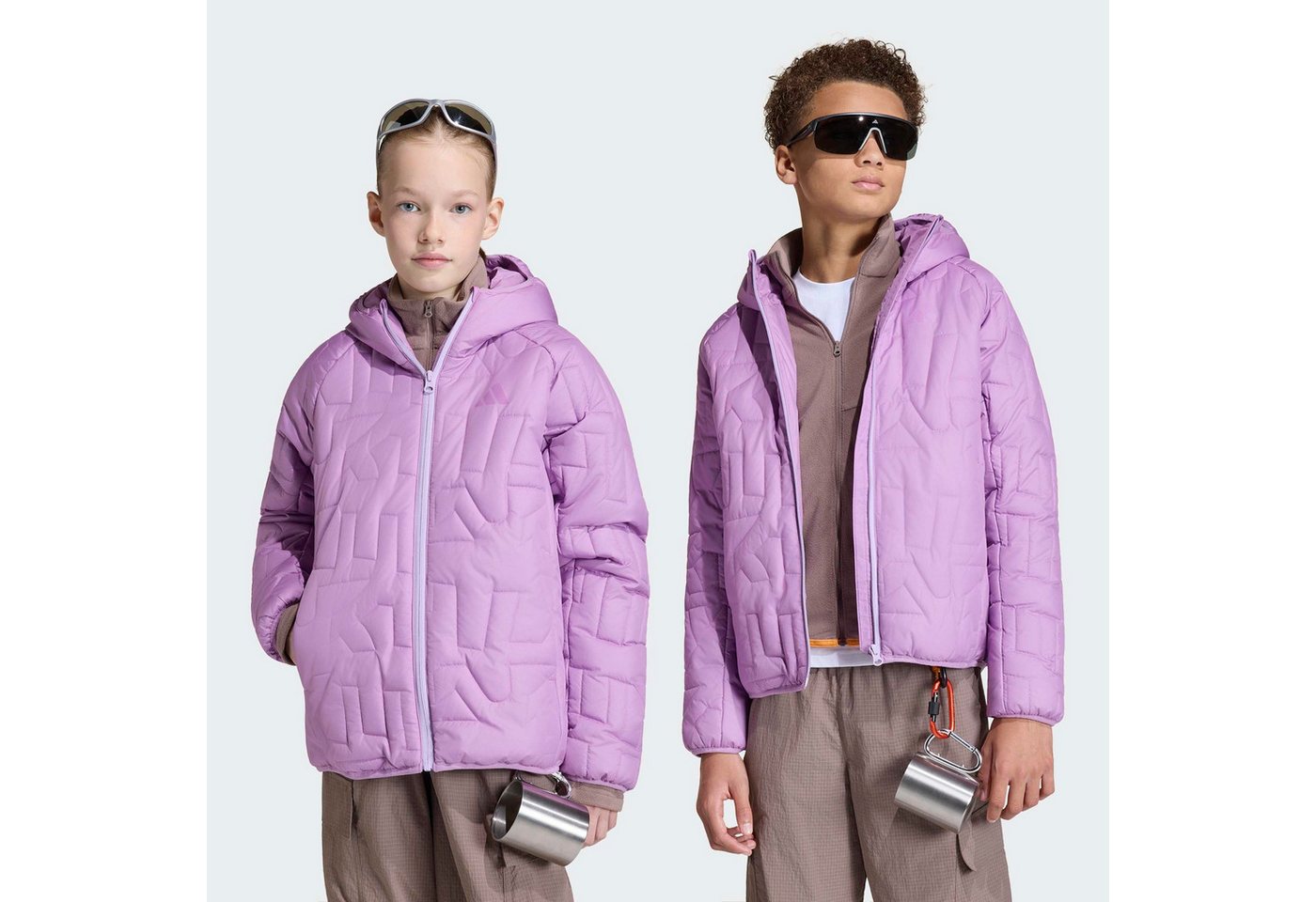 adidas TERREX Outdoorjacke KIDS XPERIOR CLIMAWARM GEFÜTTERTE für Kinder, mit durchgehendem Reißverschluss, aus Ripstop-Material