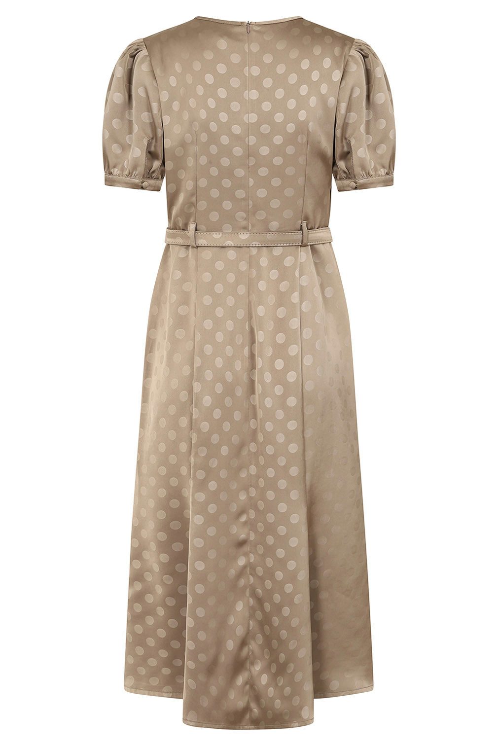 Banned A-Linien-Kleid Iris Polka Dot Braun Swing Vintage Rockabilly Gepunktet