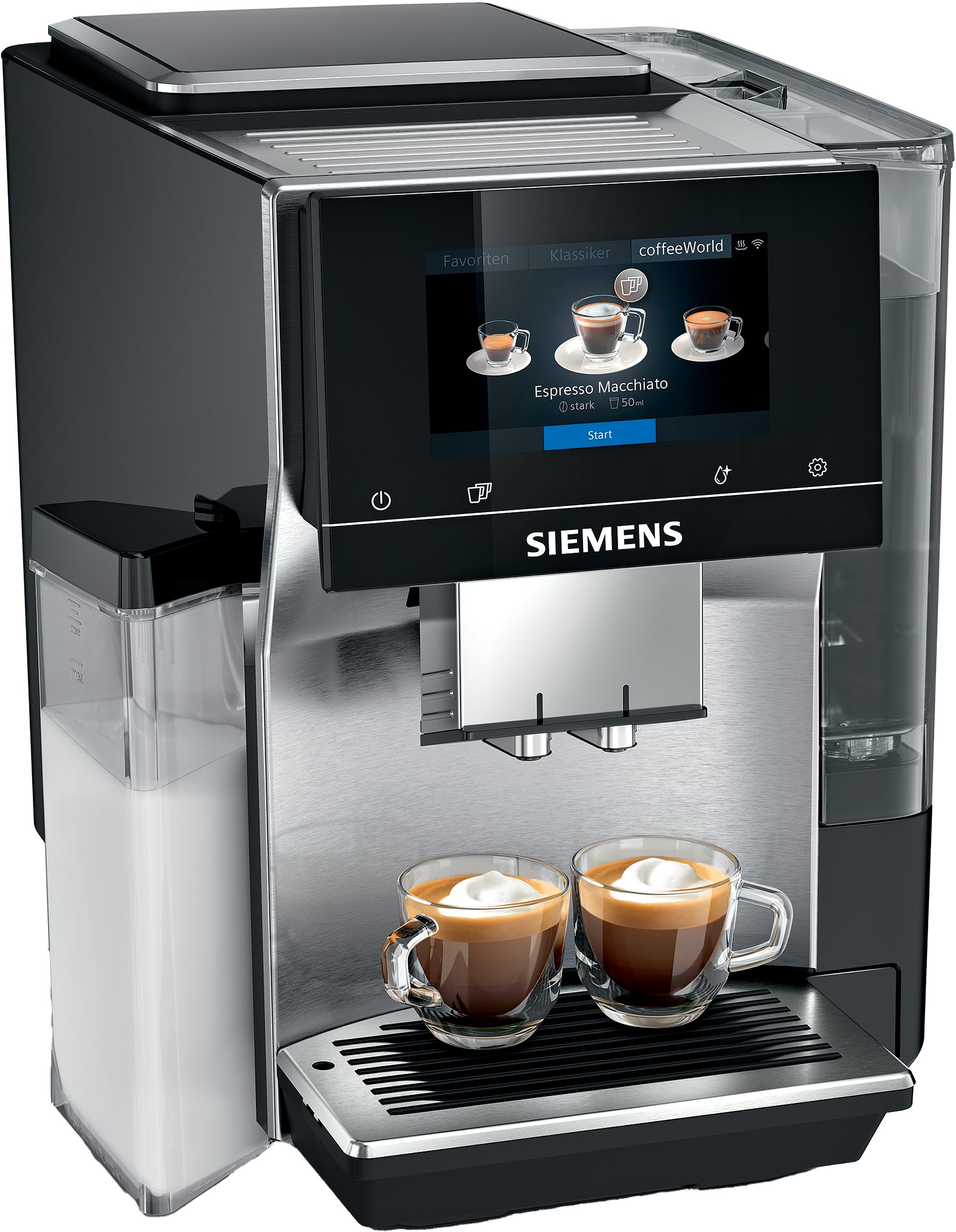 Kaffeevollautomat EQ700 classic TQ717D03, Cold Brew, intuitives 5" TFT-Display, App