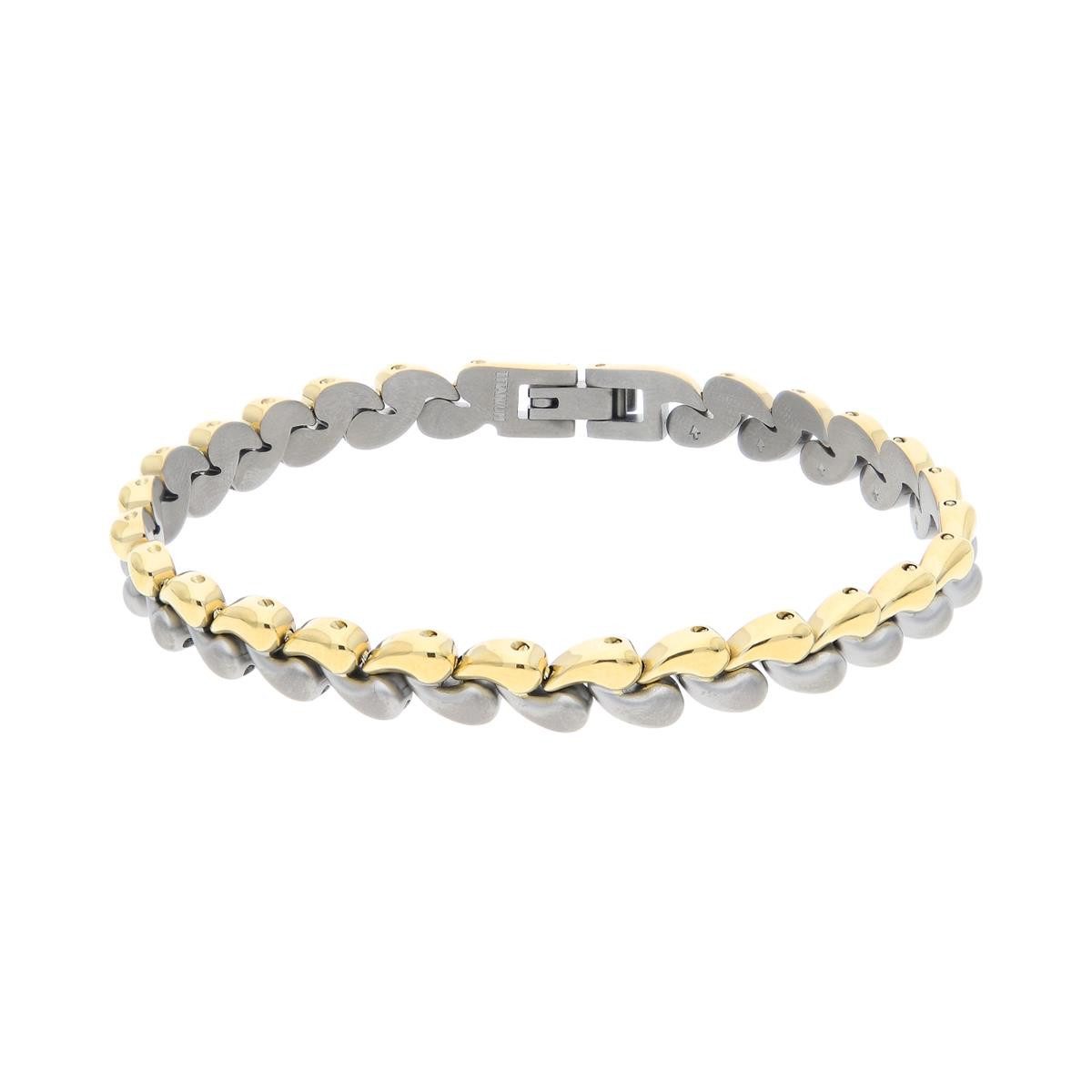 Boccia Armband Boccia Armband Titan 03056-02 Bicolor teils vergoldet (kein Set, 1-tlg., kein Set)