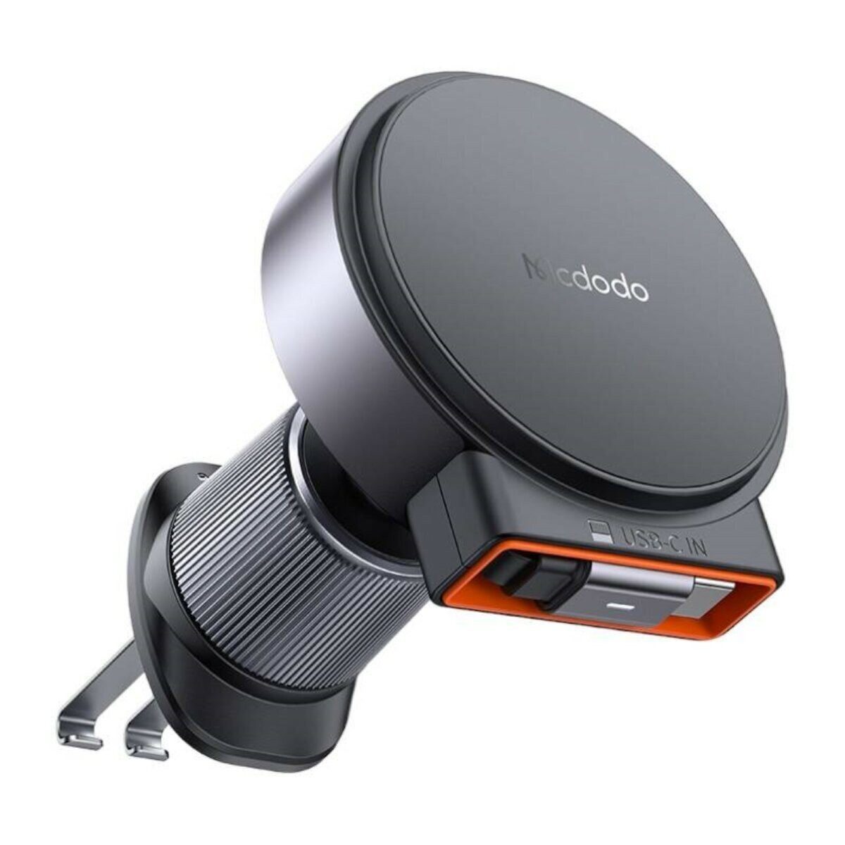 mcdodo Handy-Halterung Kabelloses Autoladegerät mit einziehbarem USB-C-Kabel 15W (schwarz), (1-tlg., Autoladegerät mit einziehbarem USB-C-Kabel)