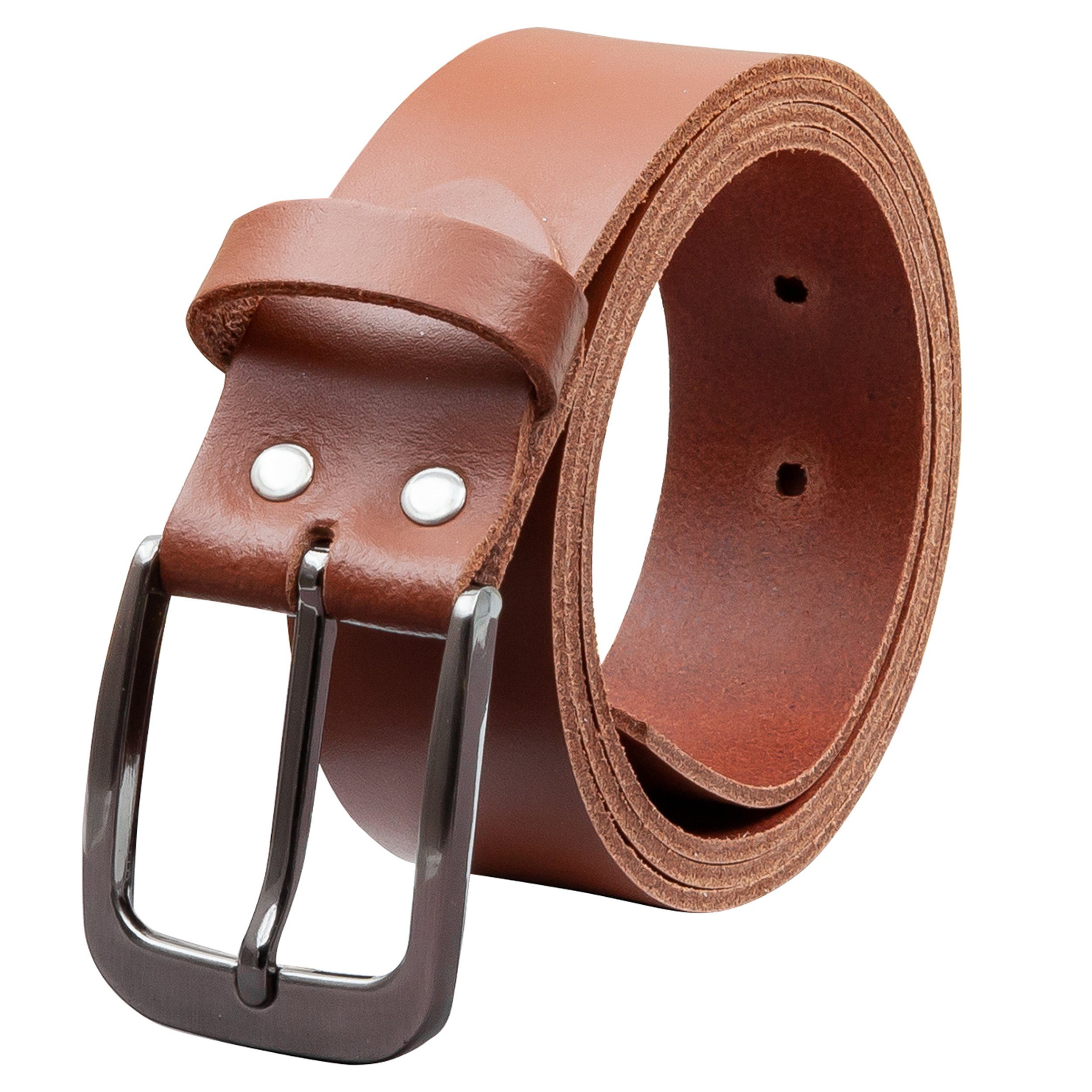 COLOGNEBELT Ledergürtel OM434-SL-Hellbraun MADE IN GERMANY, Hellbraun Kürzb günstig online kaufen