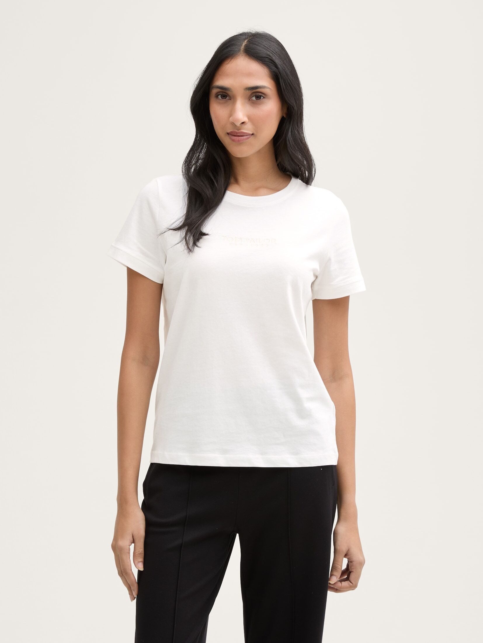 TOM TAILOR T-Shirt T-Shirt mit Logo-Stickerei günstig online kaufen