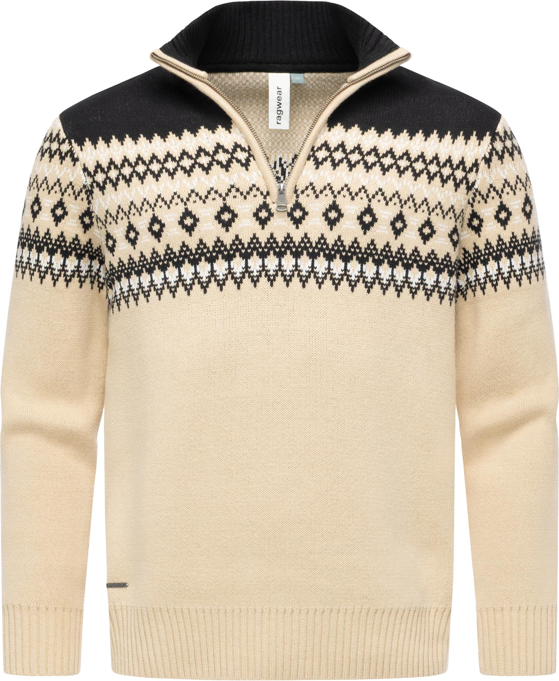 Ragwear Norwegerpullover Norwaian Norweger Herren Strickpullover Troyer mit günstig online kaufen