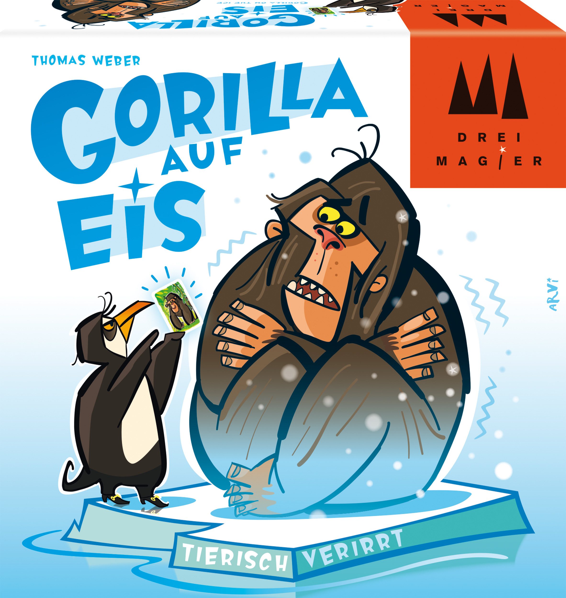 Drei Magier Spiele Spiel Gorilla auf Eis, Kinderspiel, Made in Germany