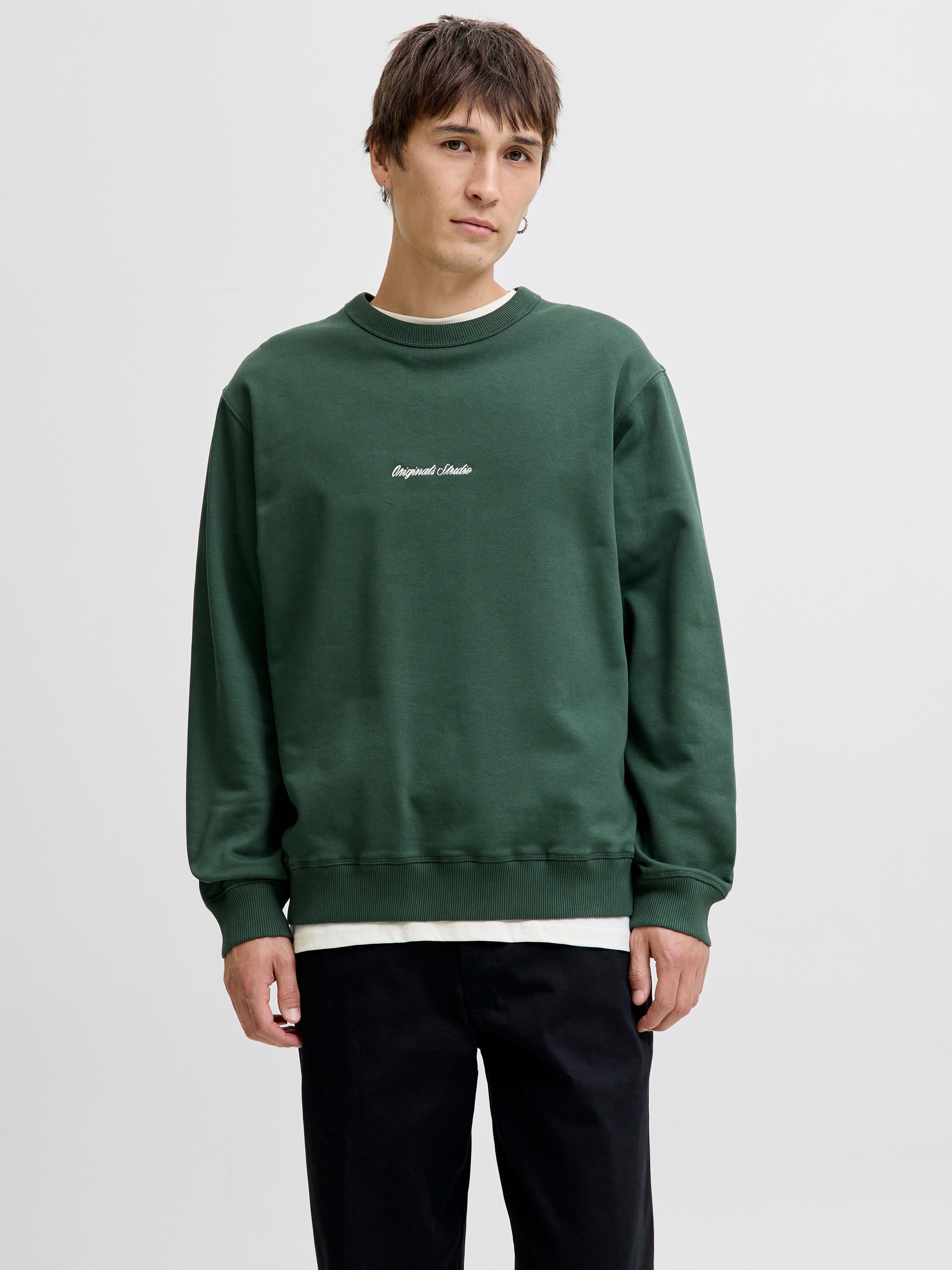 Jack & Jones Sweatshirt JORNORREBRO EMB SWEAT CREW NOOS mit Logo Print günstig online kaufen