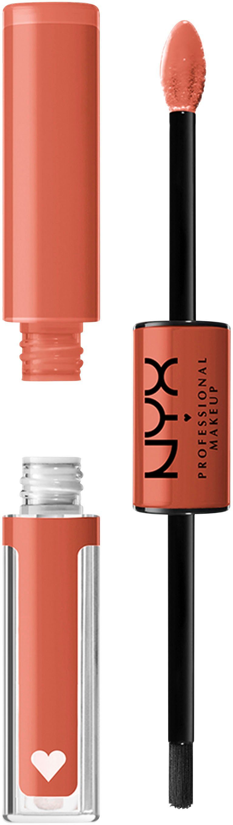 NYX Lippenstift Professional Makeup Shine Loud High Pigment Lip Shine, präziser Auftrag mit geformtem Applikator