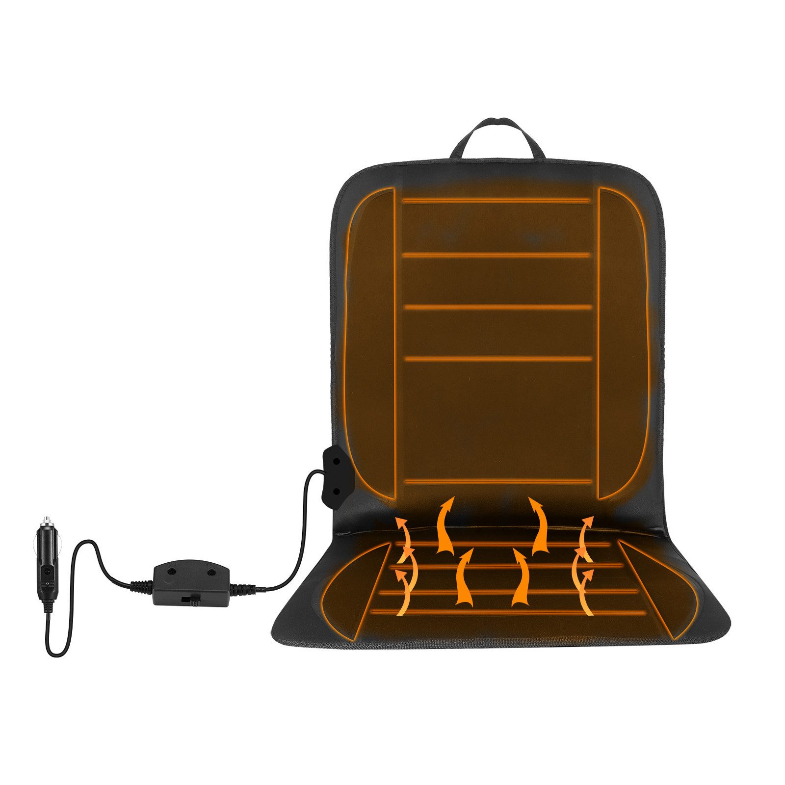 BlingBin Sitzheizkissen Auto Sitzheizung 12V 2 Heizstufen beheizbare Sitzauflage PKW universal, 1er Set 1-tlg., 1pcs, Autositzheizung