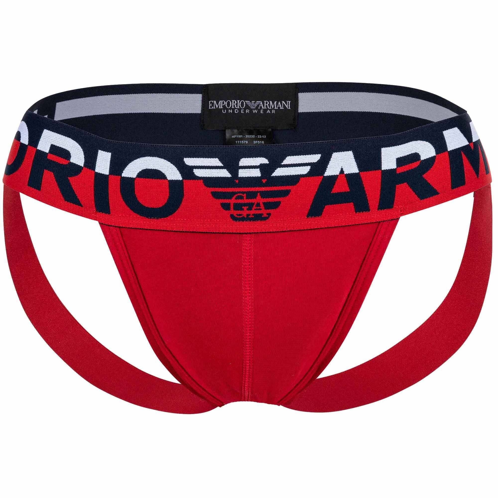 Emporio Armani Tanga Herren Jockstrap - MEGALOGO, Jocks, Tanga Slip Rot