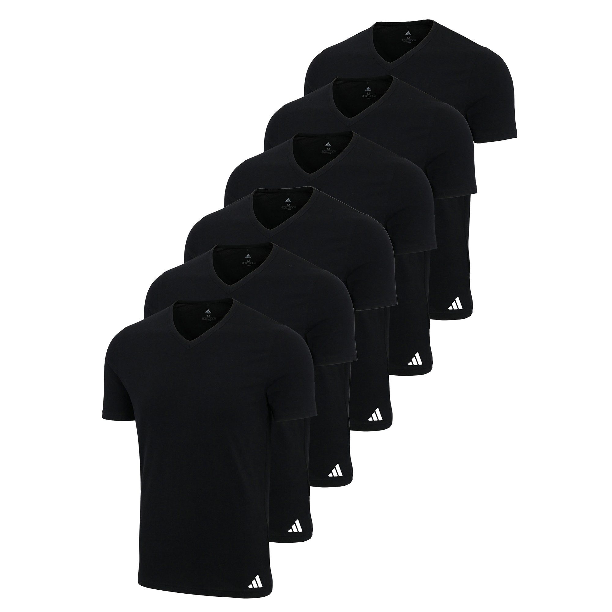 adidas Sportswear T-Shirt Herren T-Shirt 6er Pack Baumwolle (Packung, 6er Pack)