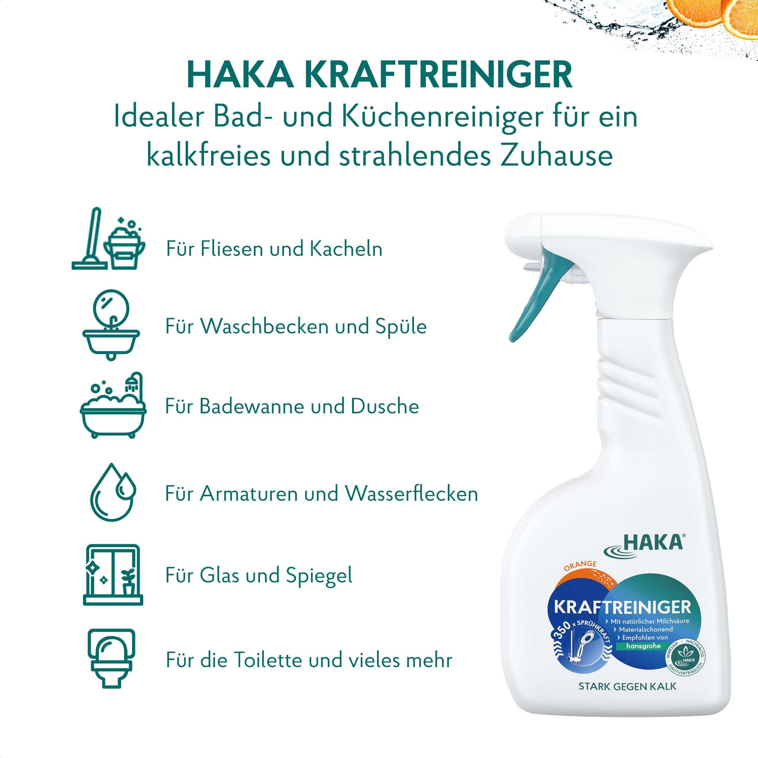 HAKA Kraftreiniger Spray 500ml Badreiniger