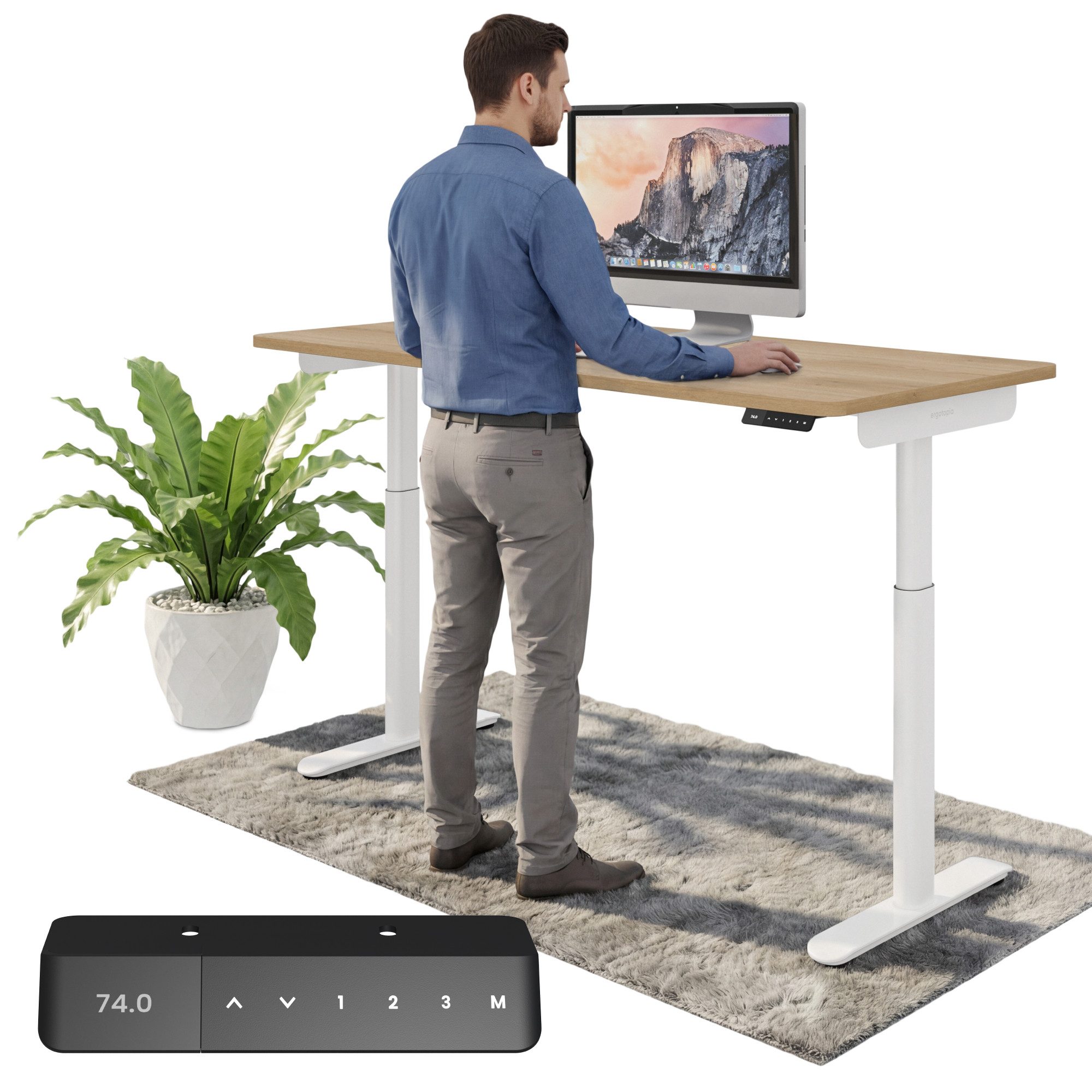 Ergotopia Schreibtisch Desktopia One (elektrisch höhenverstellbarer Schreibtisch)