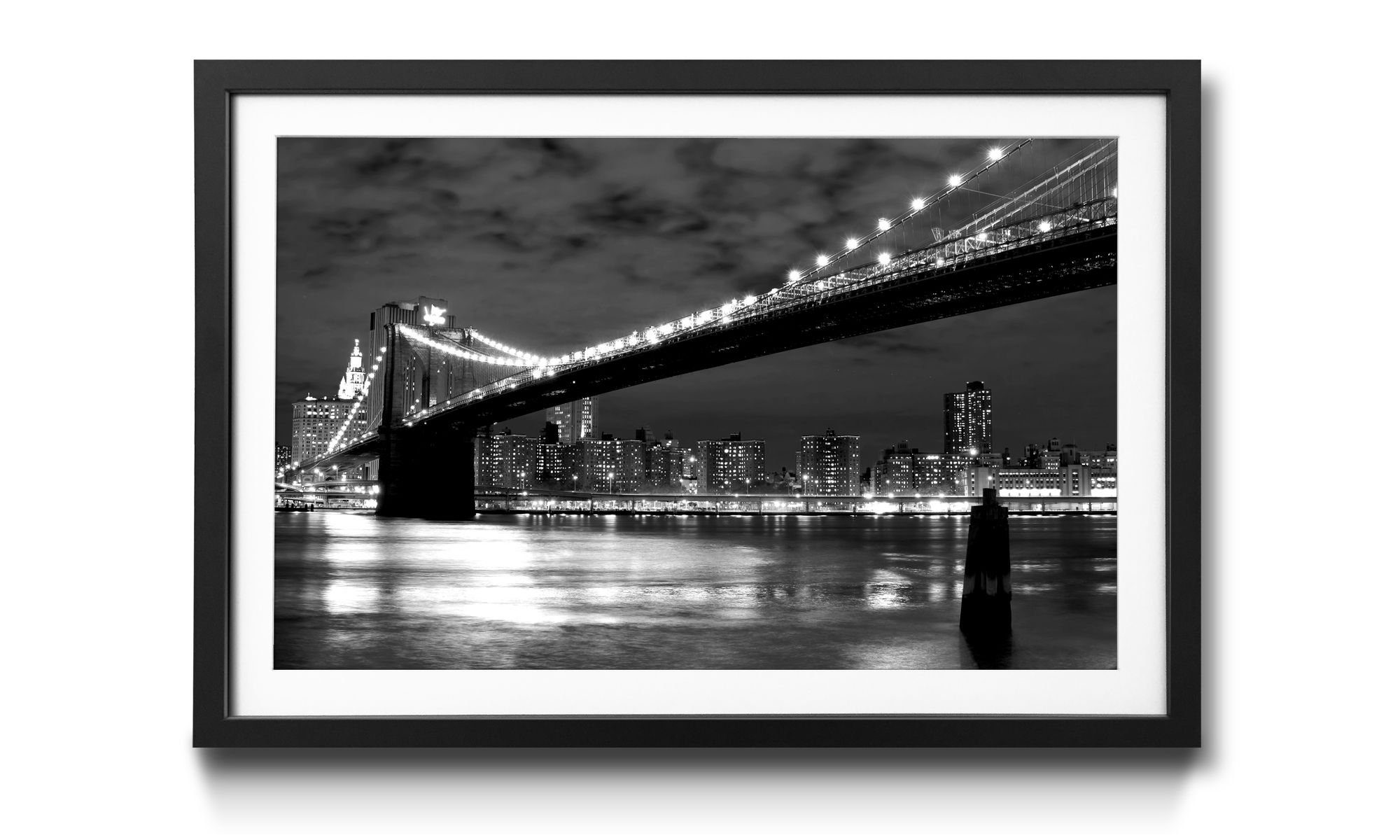 WandbilderXXL Kunstdruck Brooklyn Bridge, Städte, Größen Wandbild, 4 in erhältlich