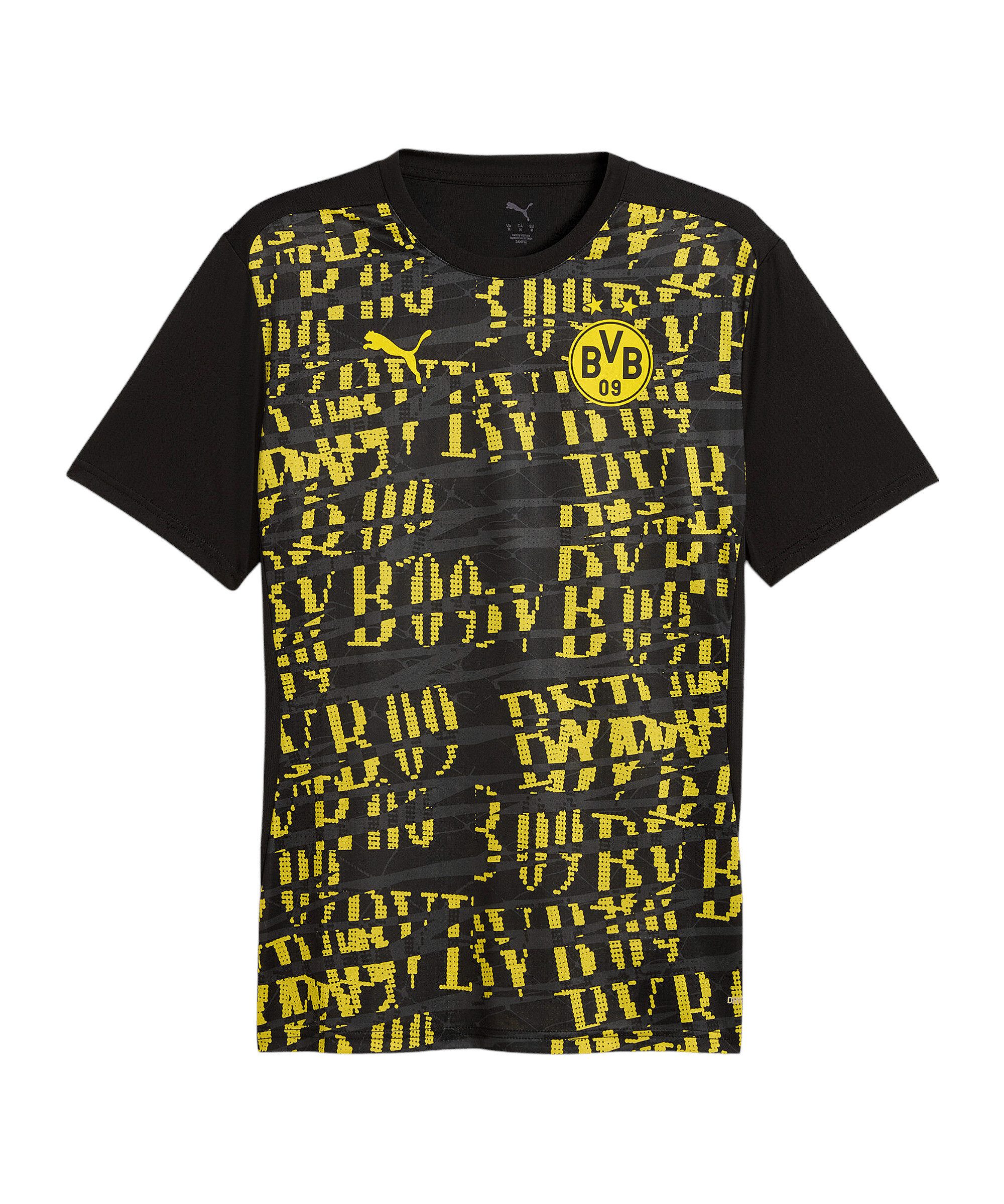 PUMA Fußballtrikot PUMA BVB Prematch Trikot Kurzarm-Trikots Herren 1. Bundesliga