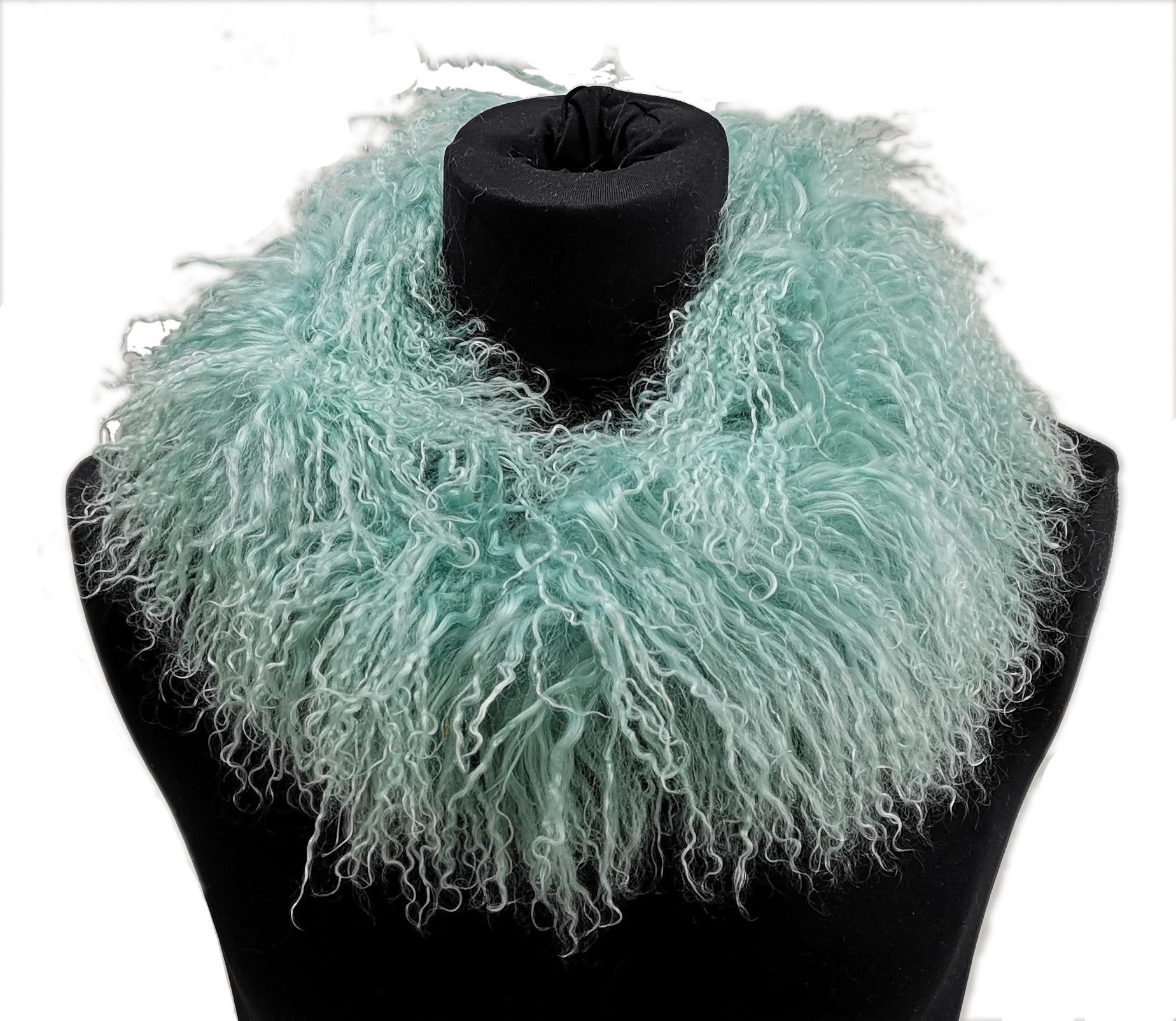 Reissner Lammfelle Schal Tibet Lammfell Kurz Schal BOA Kragen 75cm