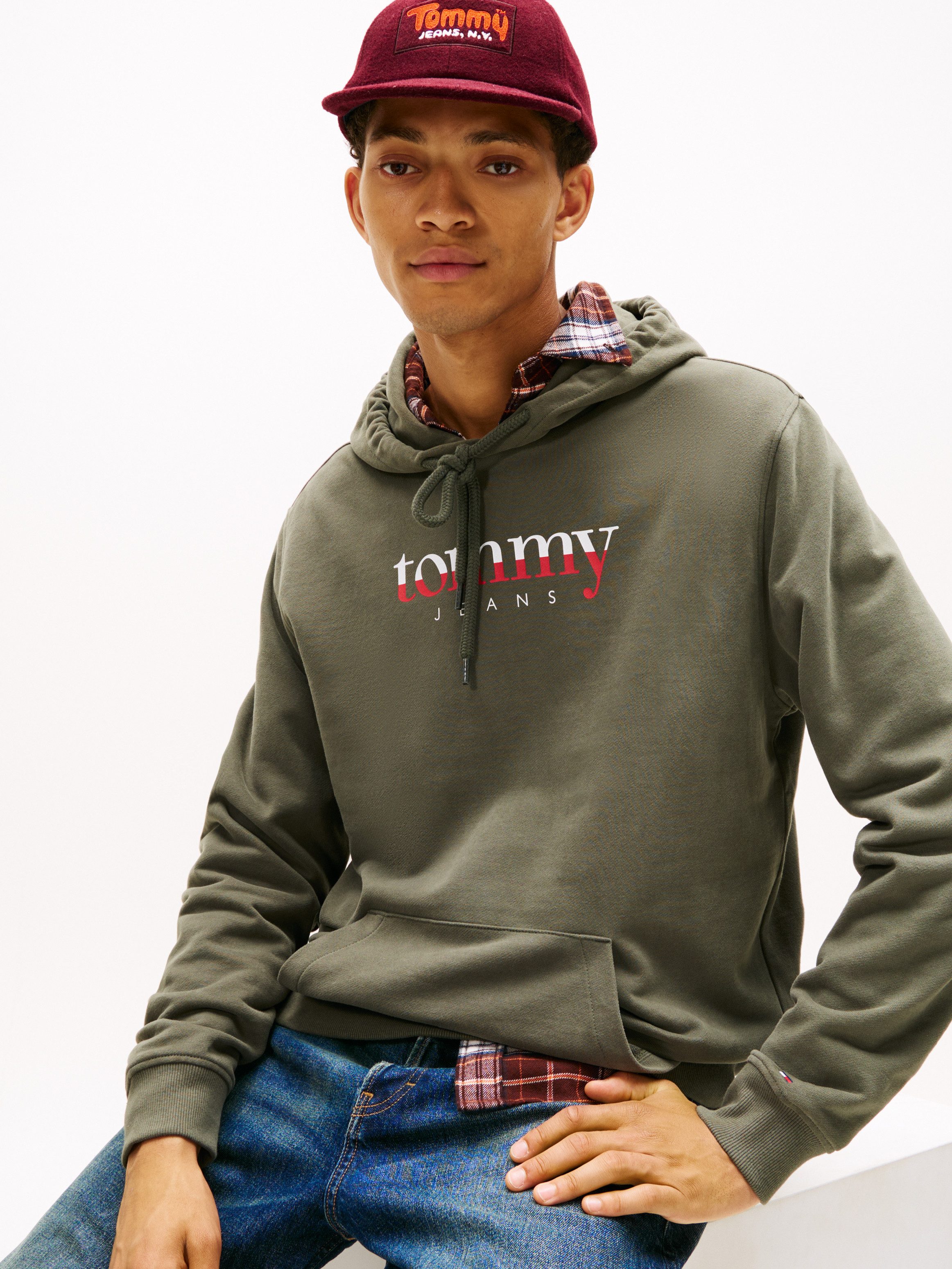 Tommy Jeans Hoodie TJM DNA Sweatshirt, Reuglar Fit, mit Logo günstig online kaufen