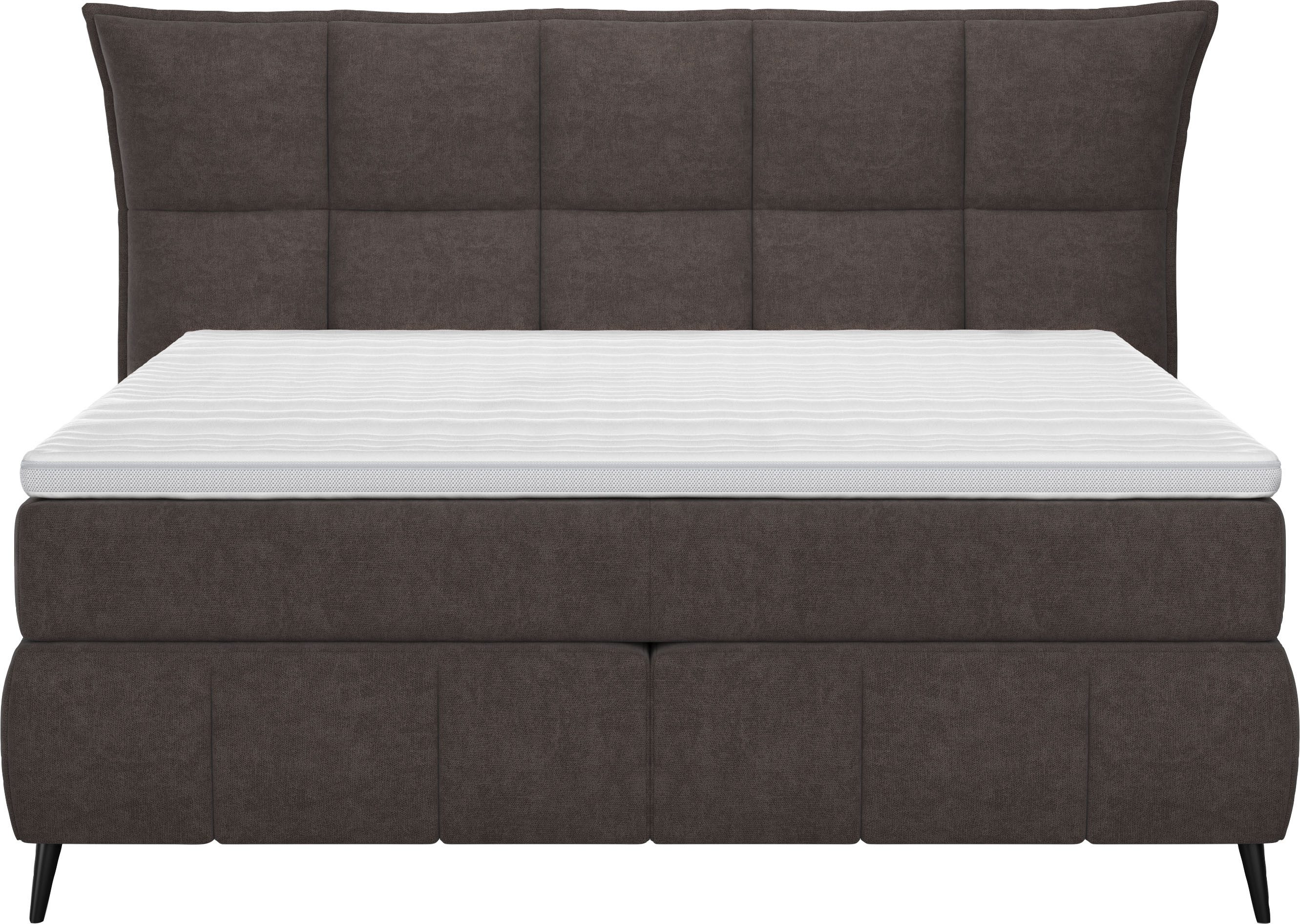 COTTA Boxspringbett Sarah, inkl. Topper, 2 Matratzenkerne, Härtegrade H2, H3 oder H4