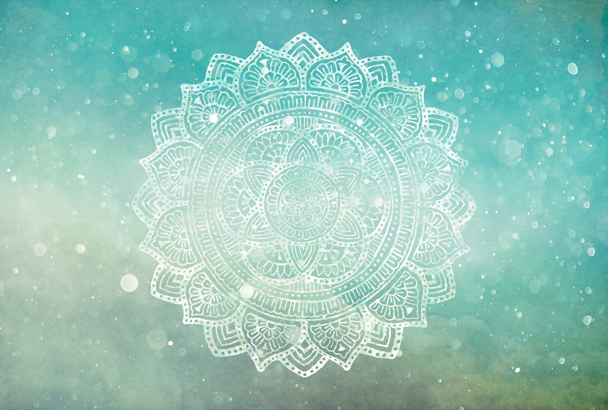 Architects Paper Fototapete Atelier 47 Mandala Artwork 2, glatt, orientalisch, (4 St), Vlies, Wand, Schräge, Decke