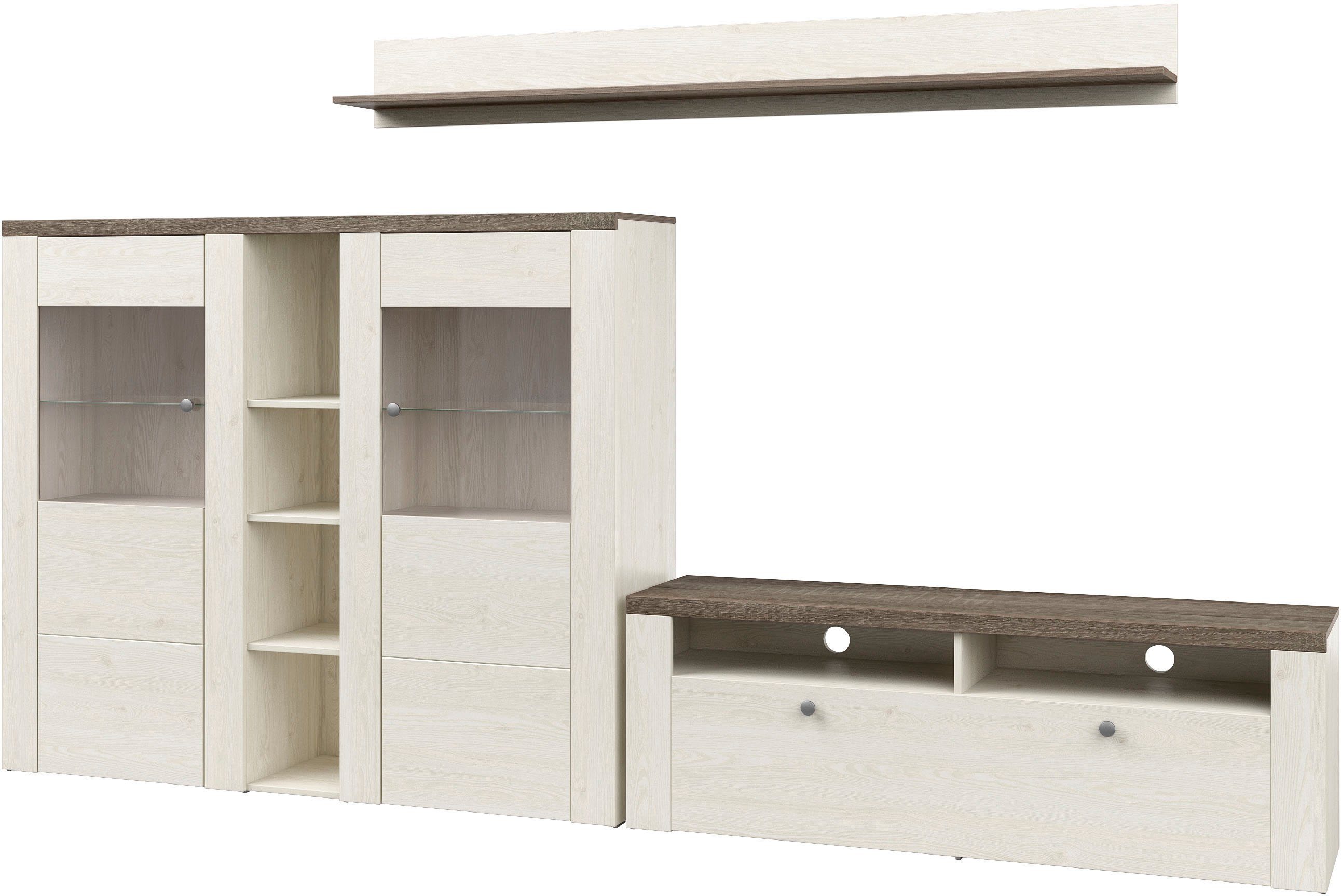 Home affaire Wohnwand "Larona, Wohnwand, Set 3 teilig,", (3 St.), Wohnzimme günstig online kaufen