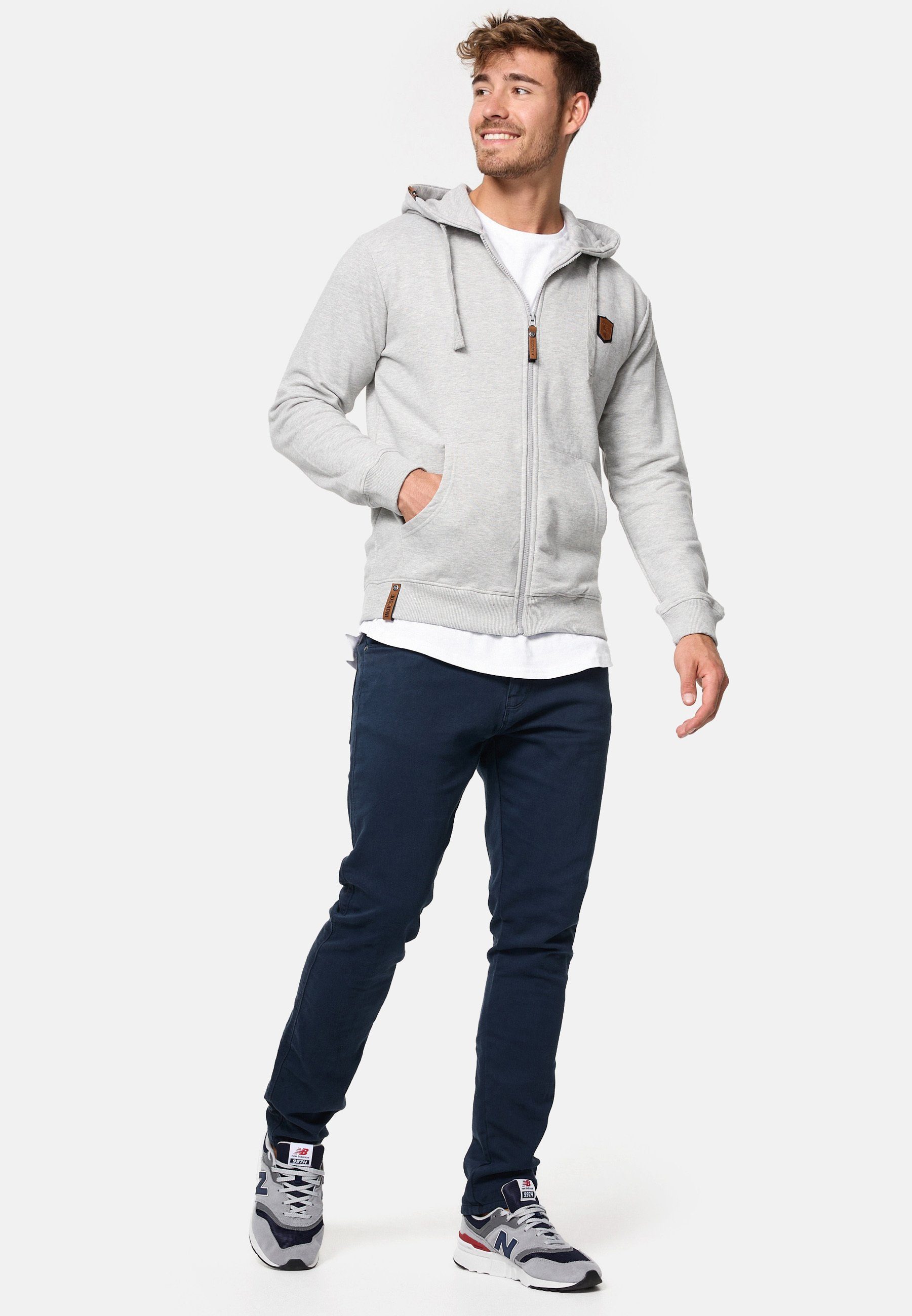 Indicode Kapuzensweatjacke Herren Braidwood Hoodie Sweatjacke Herrenjacke
