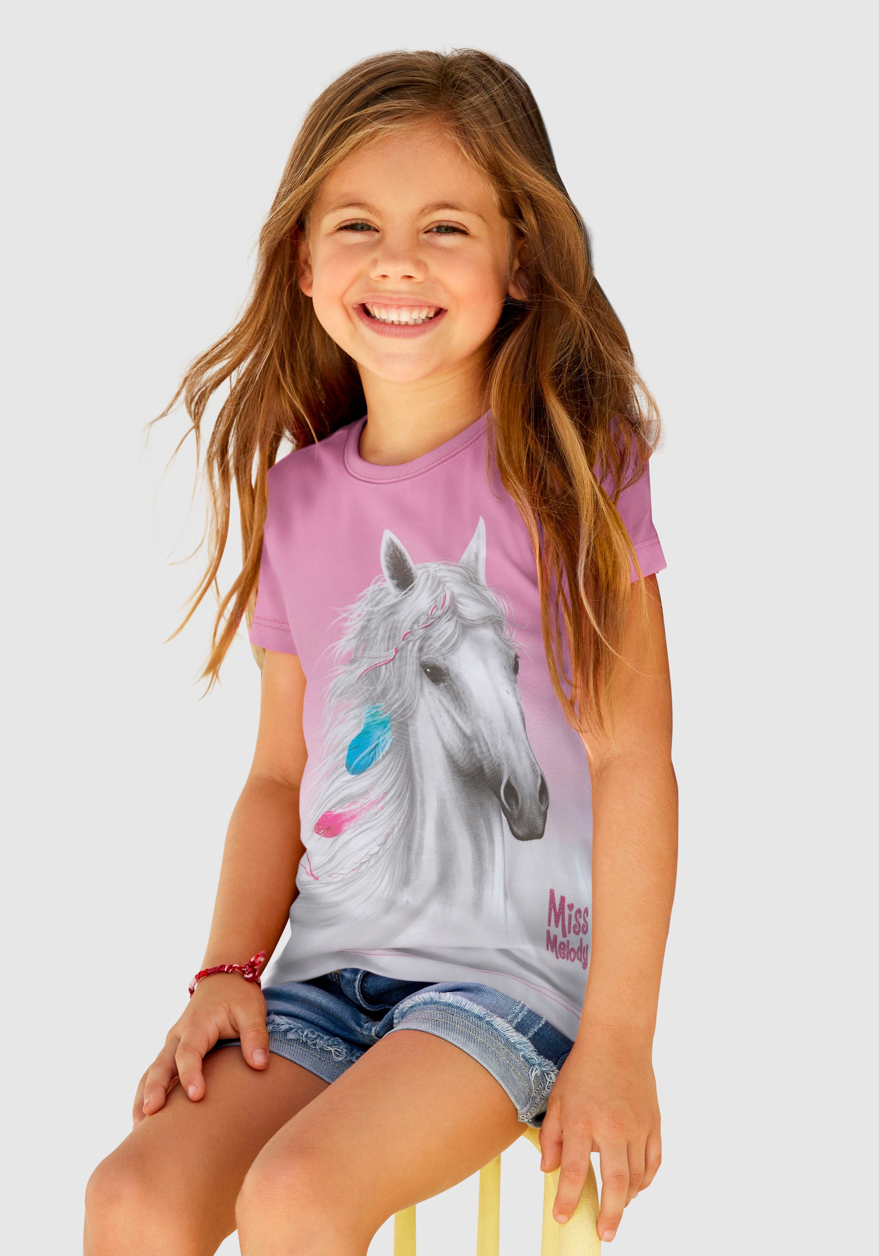 Miss schönem T-Shirt Melody mit Pferdemotiv