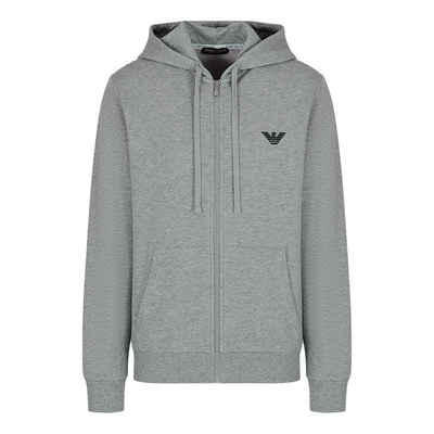 Emporio Armani Kapuzensweatjacke Hood Sweater L/Sleeves W/Zip mit seitlichen Logo-Streifen