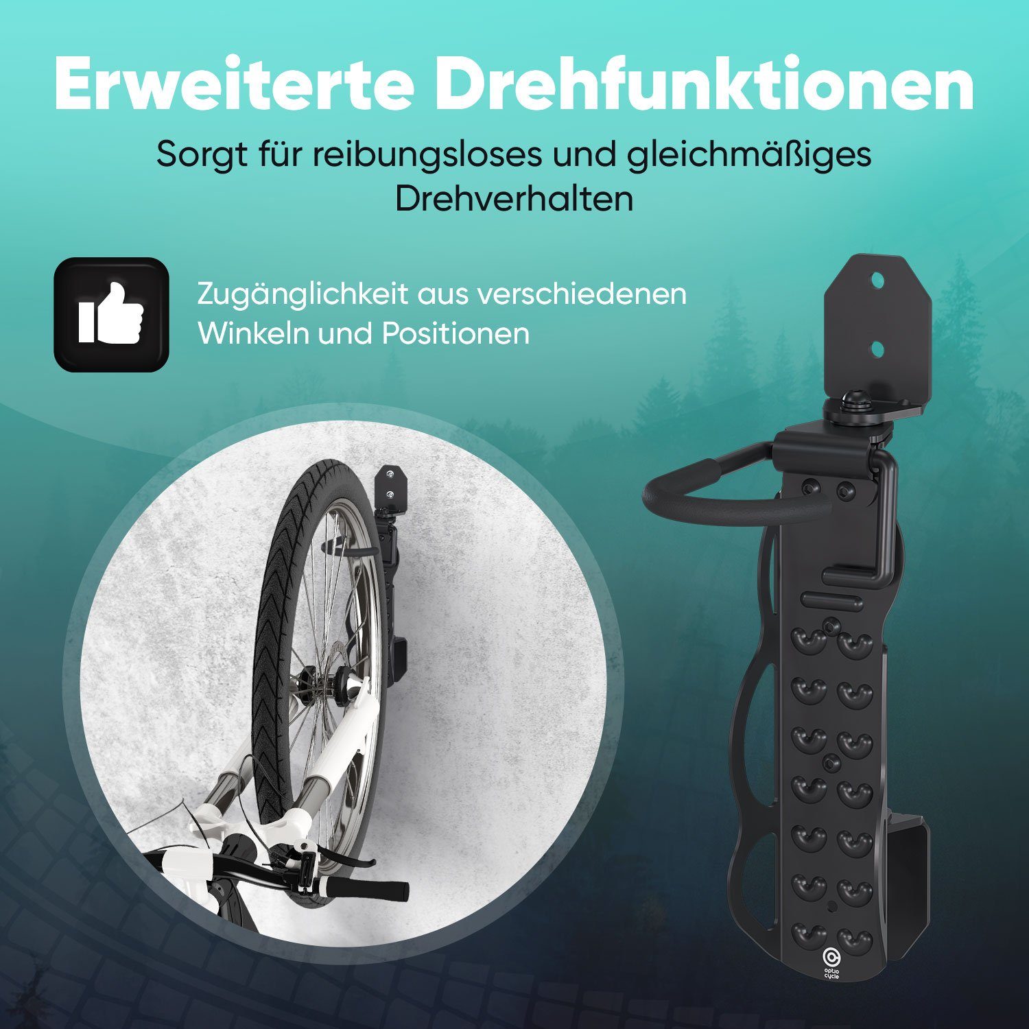 Optio Cylce Fahrradhalter Vertikale Fahrradhalterung Wand, Fahrrad Wandhalt günstig online kaufen