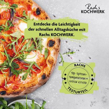 Rachs KOCHWERK Elektrische Pizzapfanne Pizza Maker mit Temperatureinstellung, 1800,00 W, 420 °C Zubereitung in 3-4 Min.