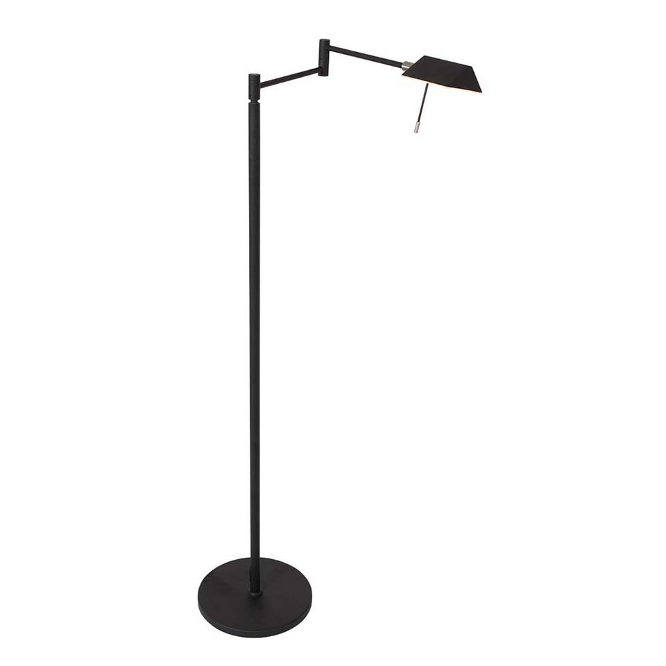 Steinhauer LIGHTING LED Leselampe, Stehleuchte Spotleuchte Wohnzimmerlampe LED  schwarz dimmbar schwenkbar