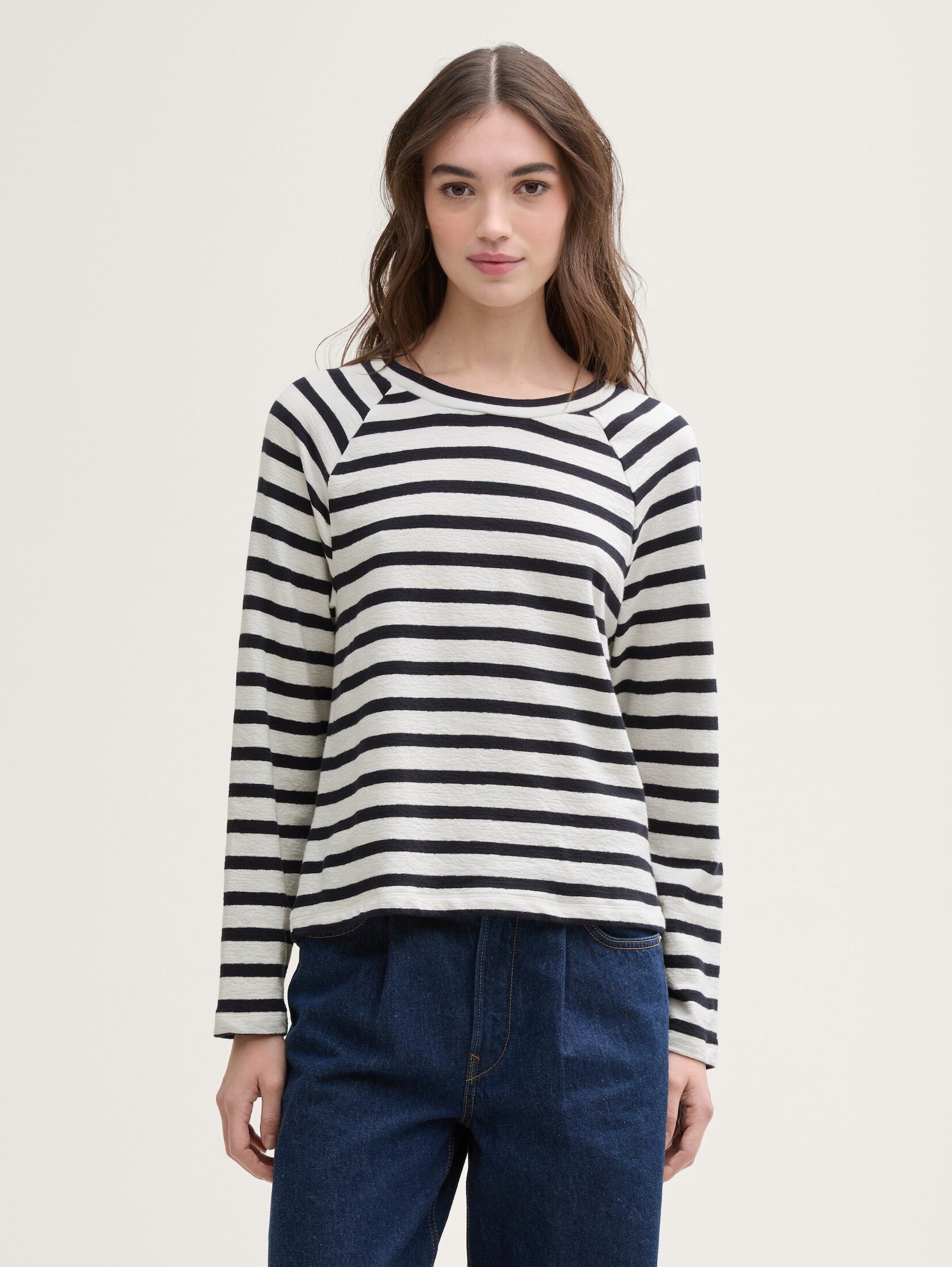 TOM TAILOR Denim Langarmshirt T-Shirt Boxy günstig online kaufen