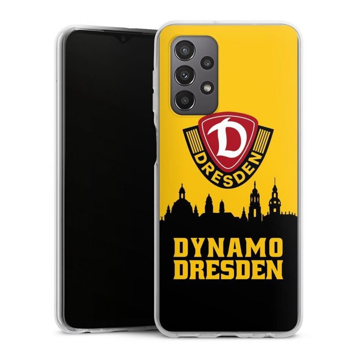 DeinDesign Handyhülle SG Dynamo Dresden Skyline SGD Dynamo Silhouette Dresden Samsung Galaxy A23 5G Silikon Hülle Bumper Case Handy Schutzhülle