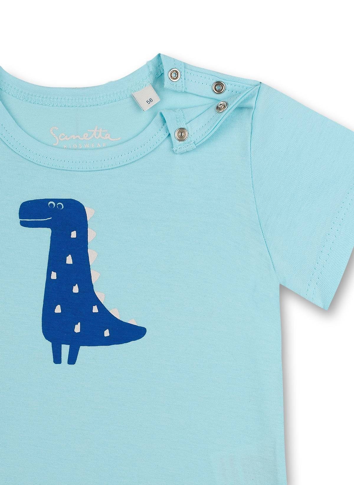 Sanetta T-Shirt Jungen T-Shirt - Blau Kurzarm, Rundhals Baby