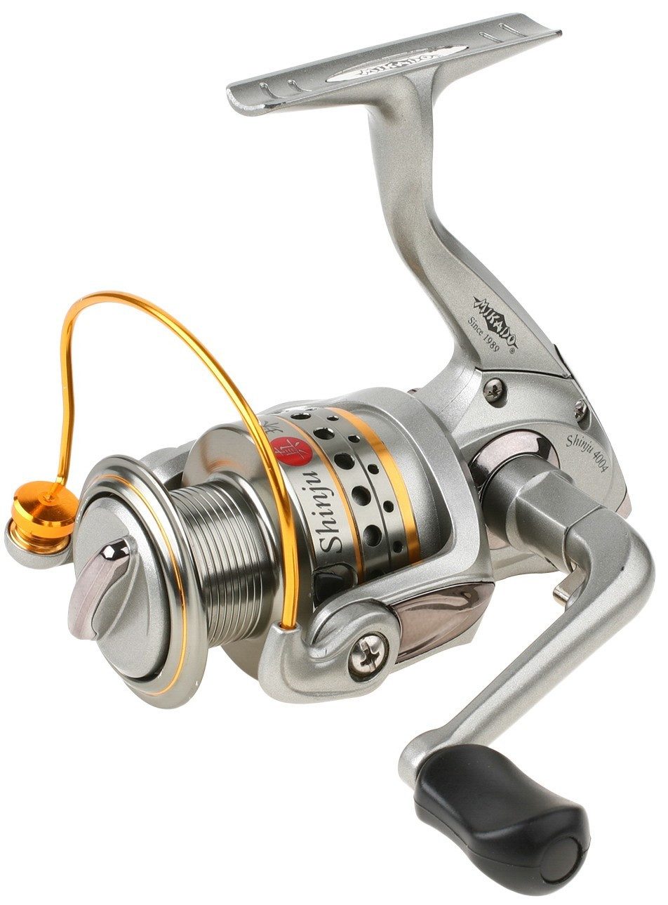 MIKADO Total Fishing Stationärrolle Angel Rolle SHINJU N.G. 5004 FD - 4 Kugellager - Raubfisch Friedfisch)