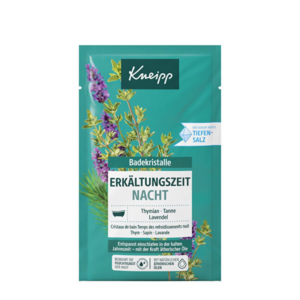 Kneipp Körperpflegemittel Badesalz Erkältungszeit Nacht, 60 g