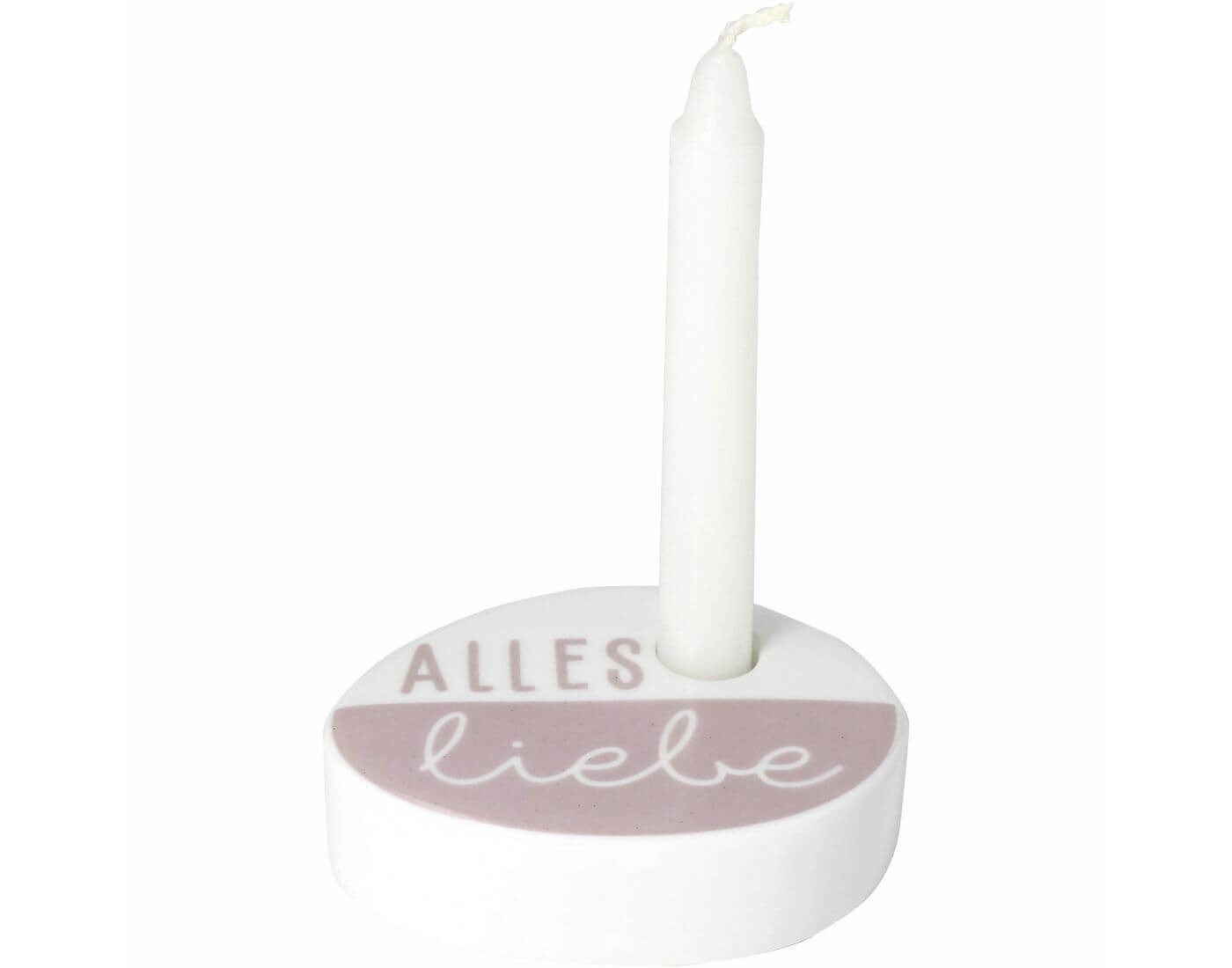 Räder Design Stumpenkerze Wunschkerze Kerzenhalter Alles Liebe