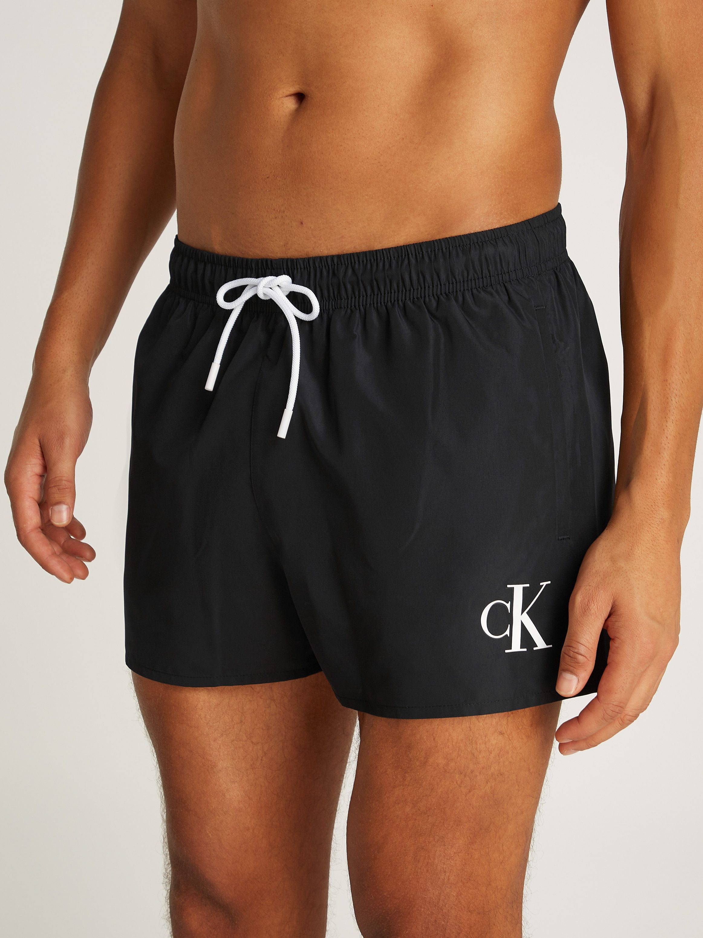 Calvin Klein Swimwear Badeshorts SHORT DRAWSTRING mit Logo günstig online kaufen
