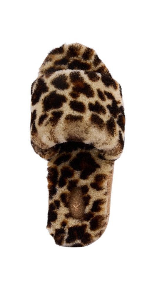 Emu Australia Mckay Leopard (Lammfell) braun Damen Hausschuh