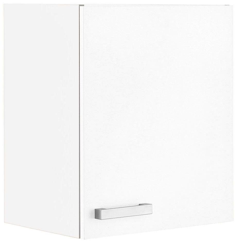 OPTIFIT Hängeschrank Odense 50 57,6 hoch, breit, weiß/weiß 1 cm cm weiß mit Tür 