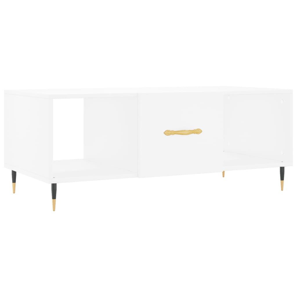 Couchtisch Couchtisch Weiß 102x50x40 cm Holzwerkstoff