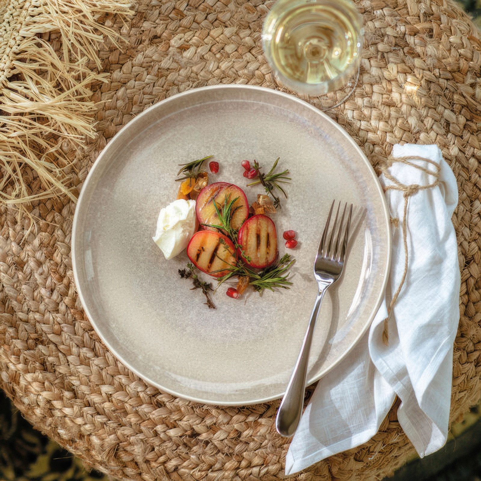 Villeroy & Boch Speiseteller Perlemor Sand, Spülmaschinengeeignet