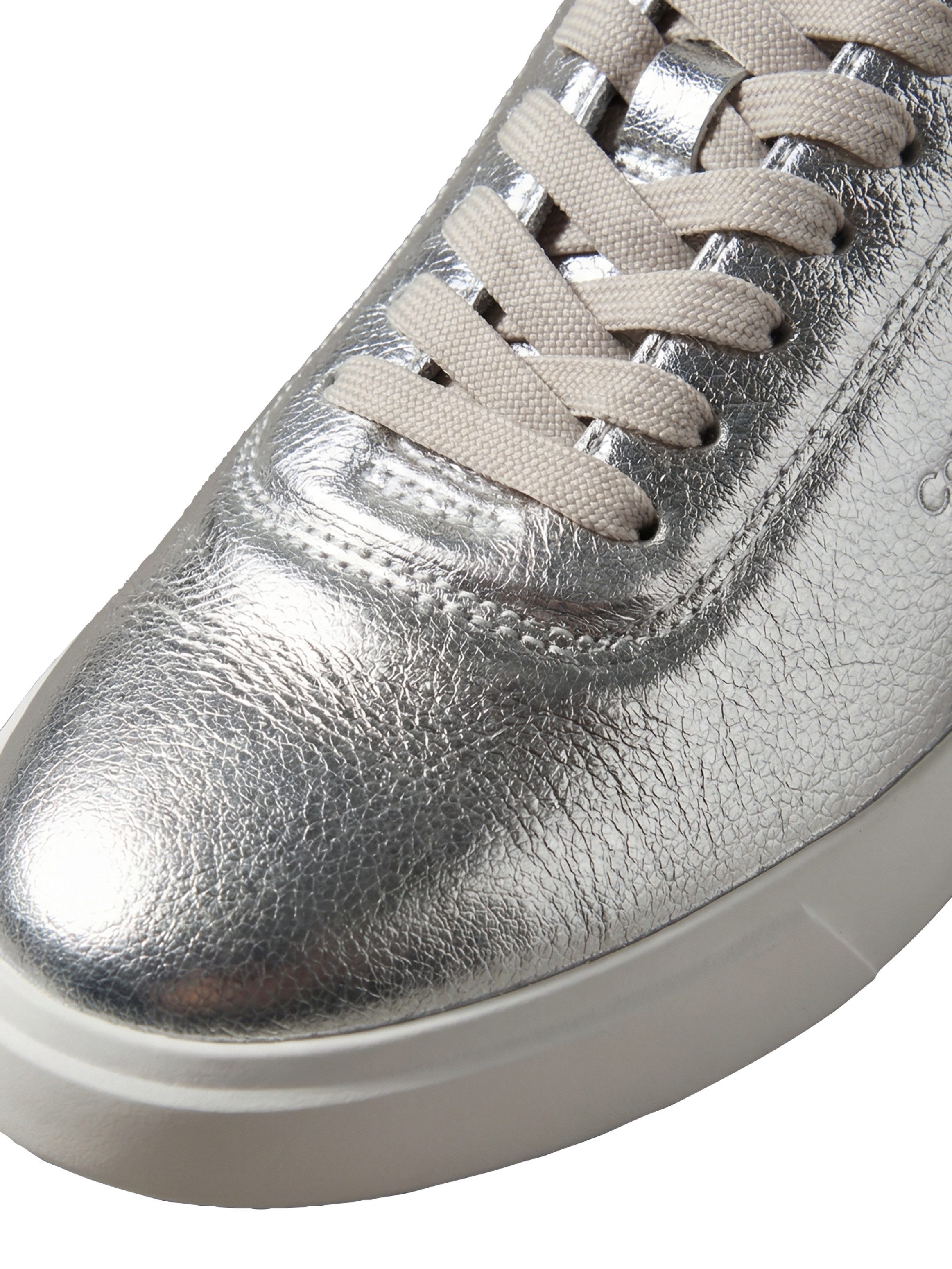 Calvin Klein LOW PRO CUPSOLE OXF LTH MET Plateausneaker Schnürschuh, Halbschuh, Freizeitschuh im Metallic-Look – Bild 5 von 5